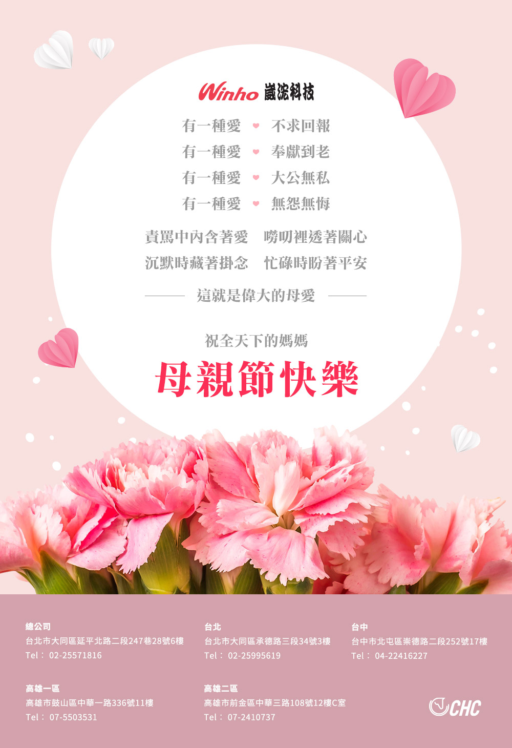 崴浤科技-2022虎年母親節賀卡